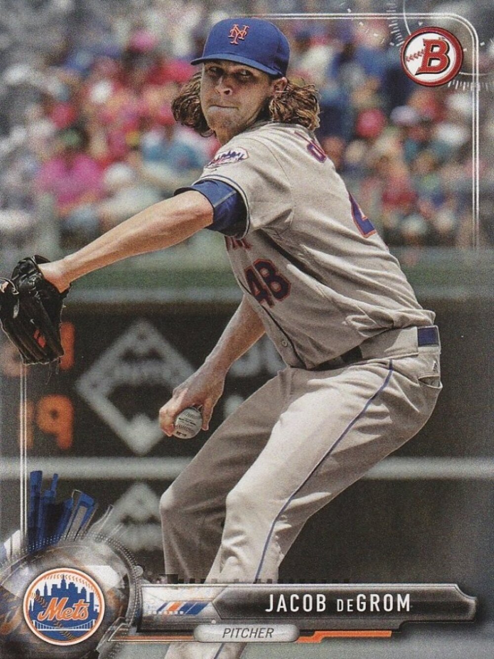 Jacob DeGrom - 2017 Topps/Bowman MLB Baseball Card